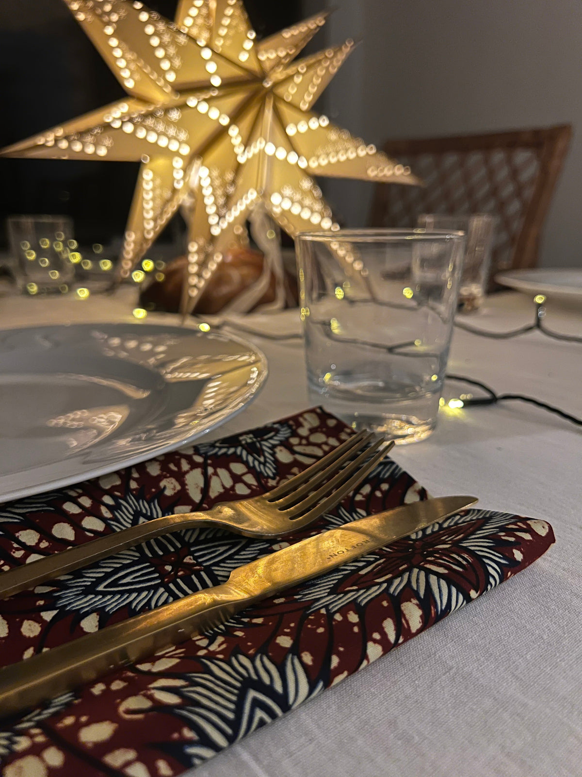 Serviettes de table « Étoile du matin » - Lot de 4
