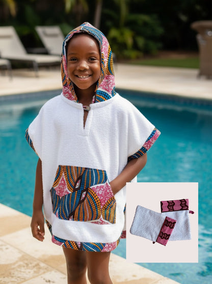 Badeponcho-Set "Little Moments"