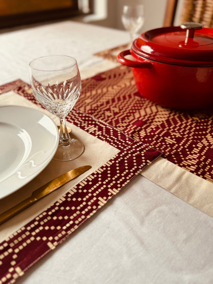 Set de table « Lac du Lotus II » - Lot de 4