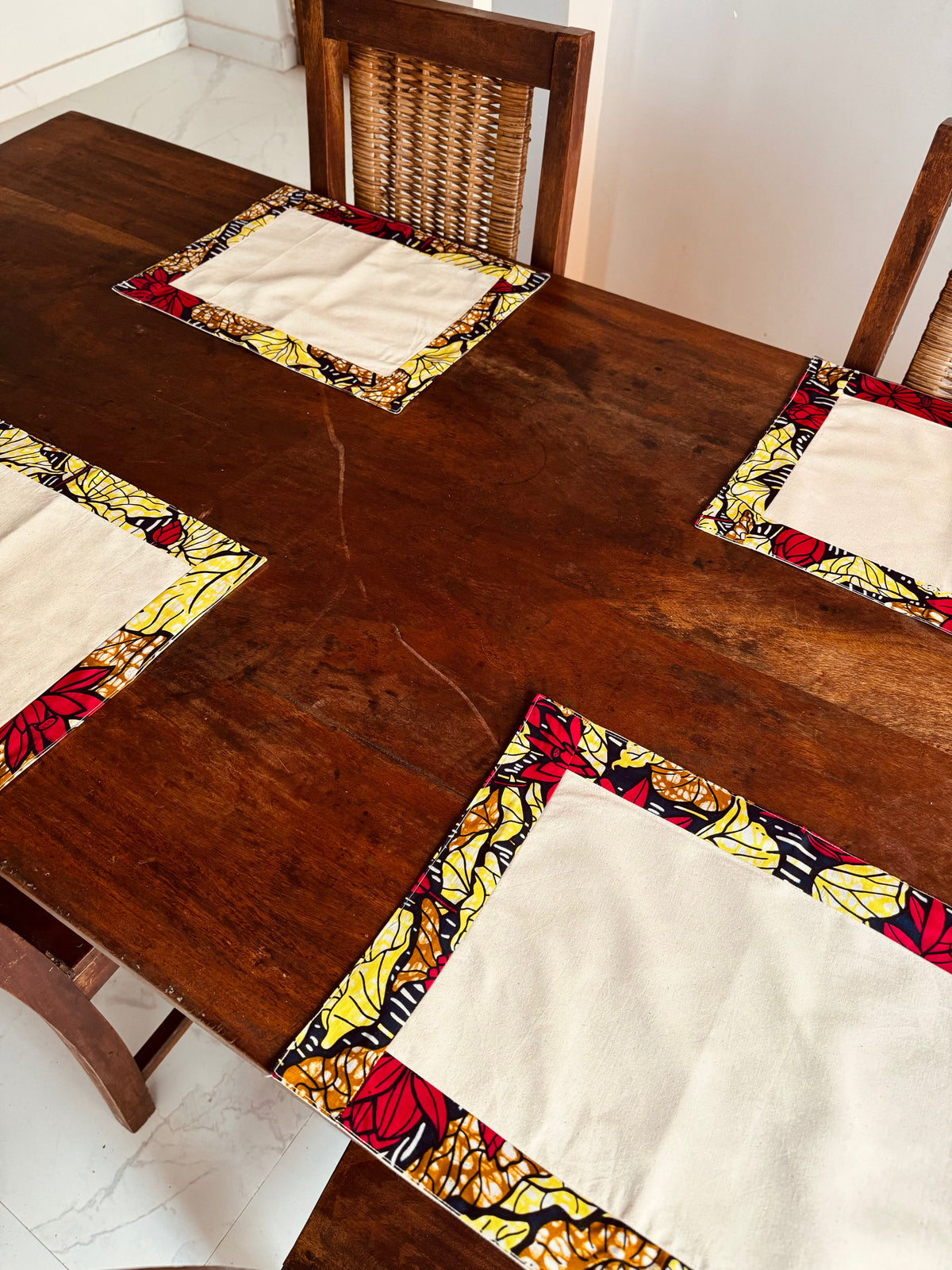 Set de table « Lac du Lotus II » - Lot de 4