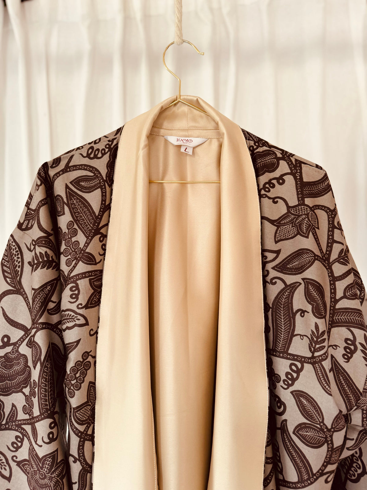 Afrikimo réversible « Rise and Shine IV » - Crème Satin
