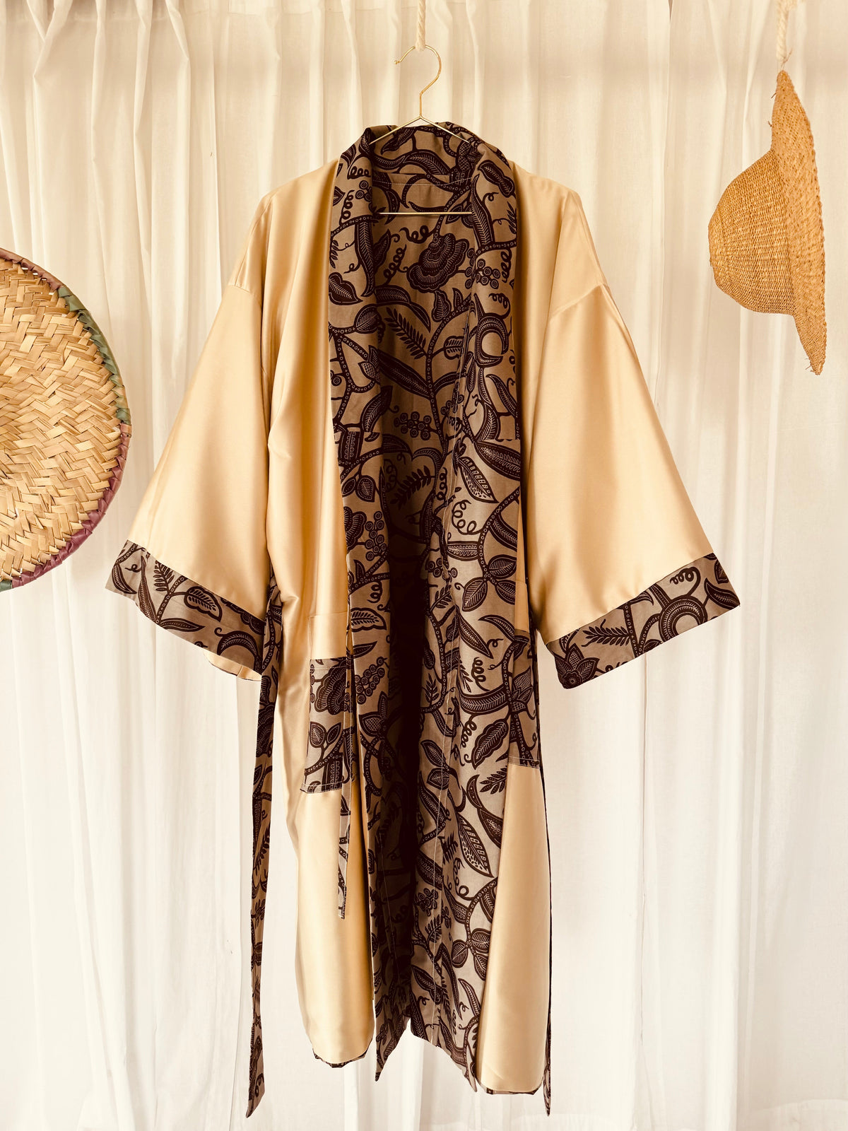 Afrikimo réversible « Rise and Shine IV » - Crème Satin