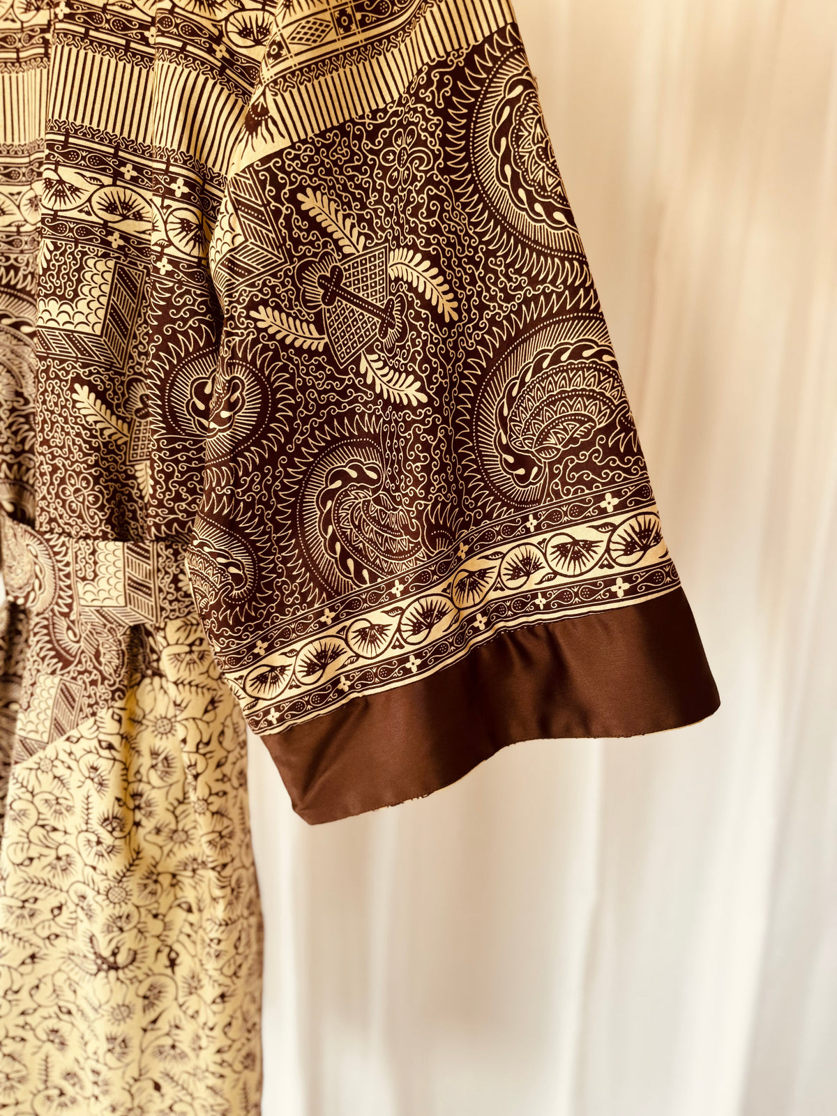 Afrikimo réversible « Morning Glory » - Satin marron