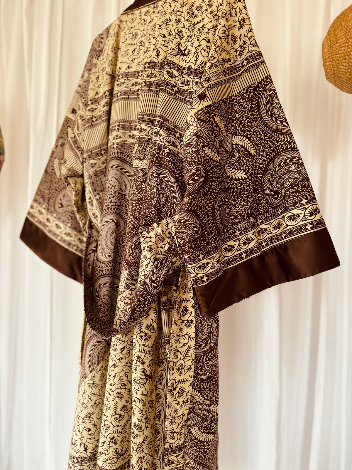 Afrikimo réversible « Morning Glory » - Satin marron