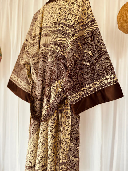 Afrikimo réversible « Morning Glory » - Satin marron