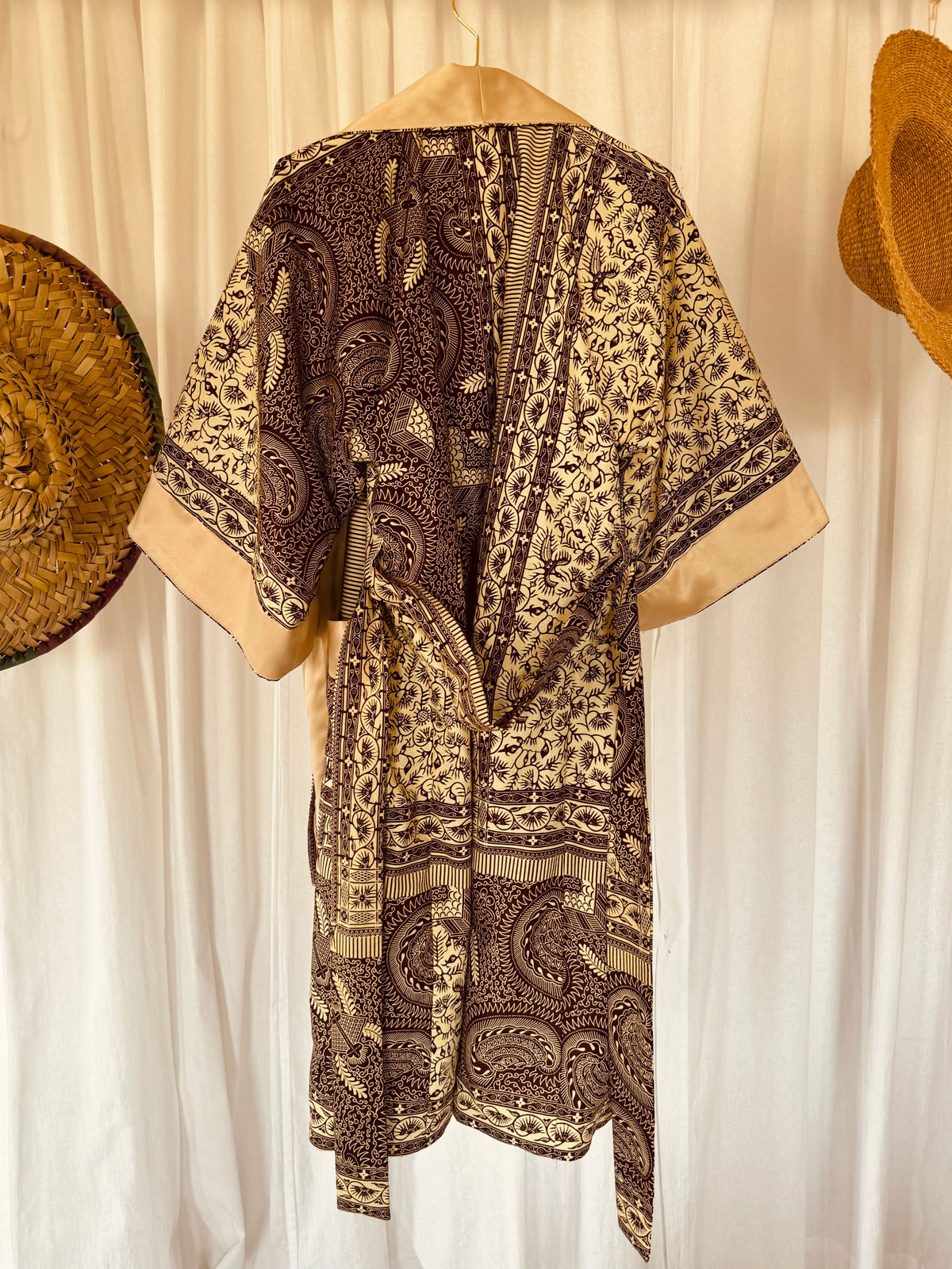 Afrikimo réversible « Morning Glory » - Crème Satin