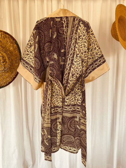 Afrikimo réversible « Morning Glory » - Crème Satin