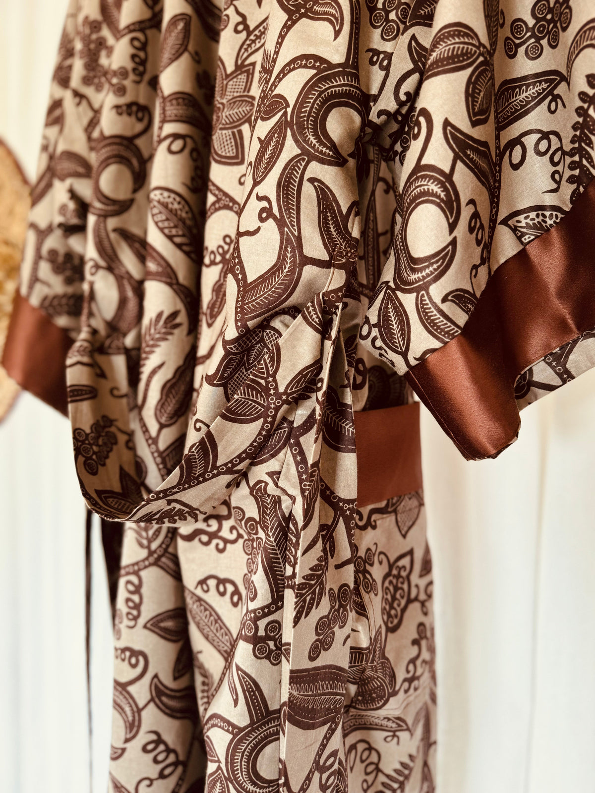 Afrikimo réversible « Rise and Shine IV » avec satin marron