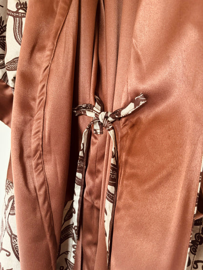 Afrikimo réversible « Rise and Shine IV » avec satin marron