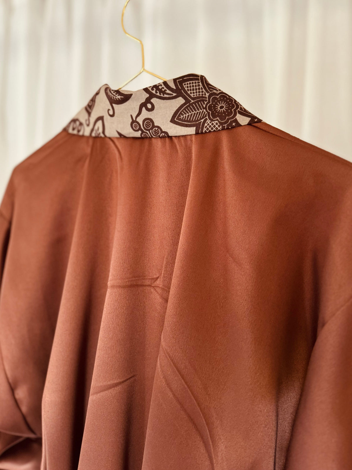 Afrikimo réversible « Rise and Shine IV » avec satin marron