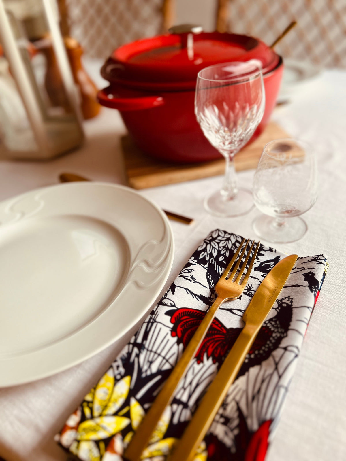 Serviettes de table « Mon Petit Village » - Lot de 4