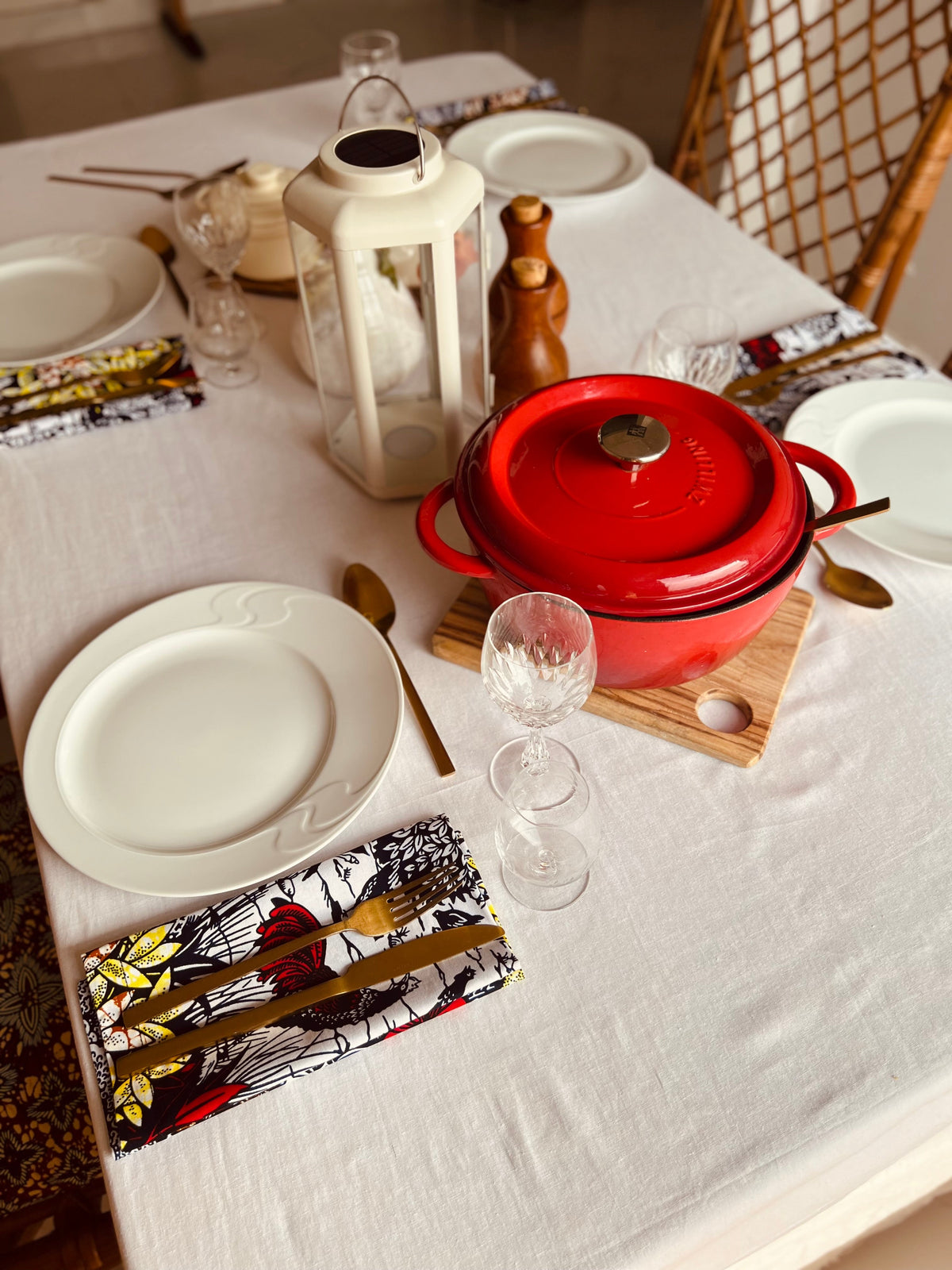 Serviettes de table « Mon Petit Village » - Lot de 4