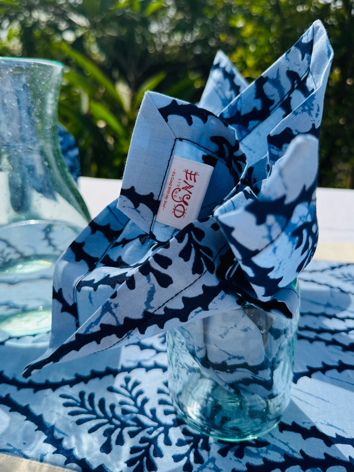 Serviettes de table « Ne m'oubliez pas » - Lot de 4