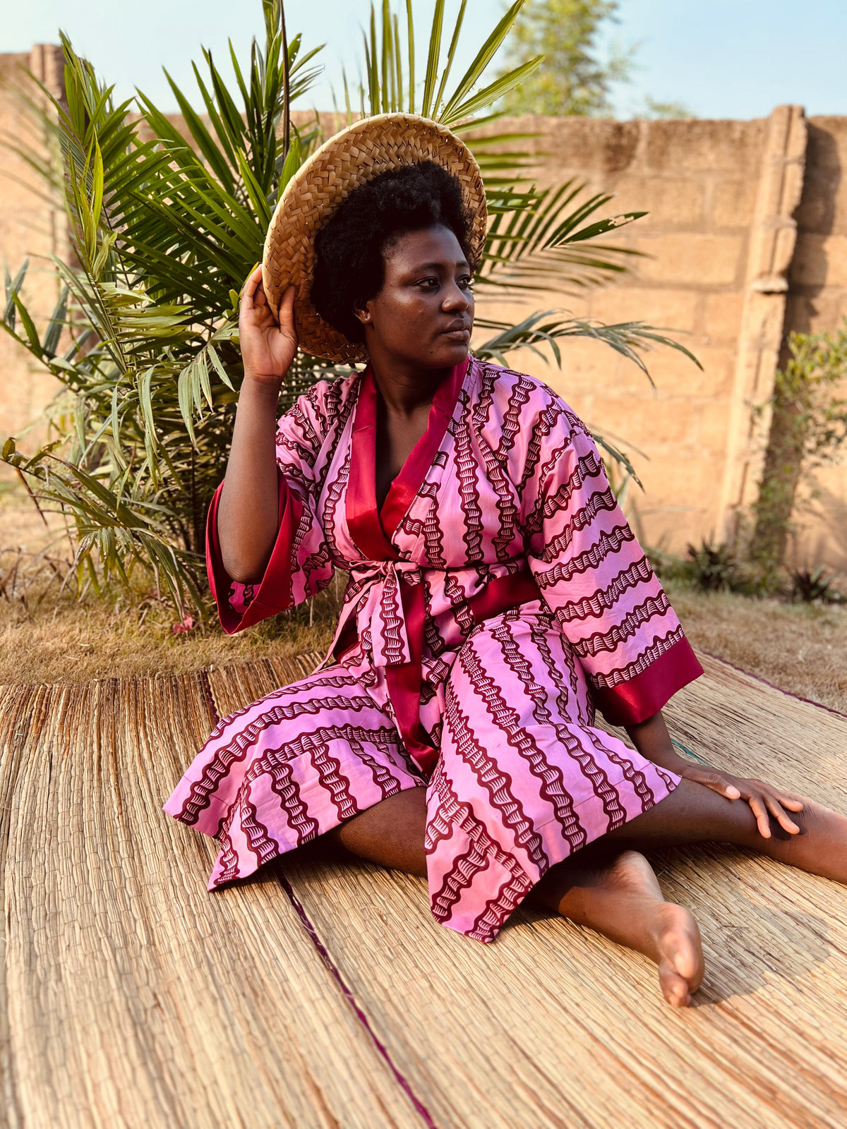 Afrikimo « Sugarcane II » - Rouge vin satiné