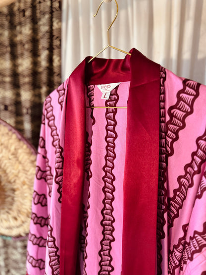 Afrikimo « Fleur de lune III » - Satin rouge