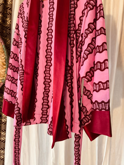 Afrikimo « Fleur de lune III » - Satin rouge