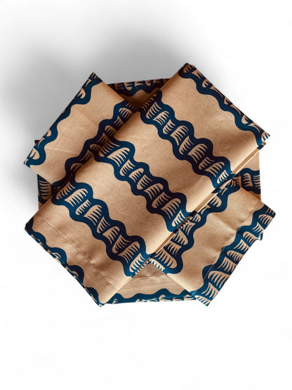 Serviettes de table « Canne à sucre » - Lot de 4